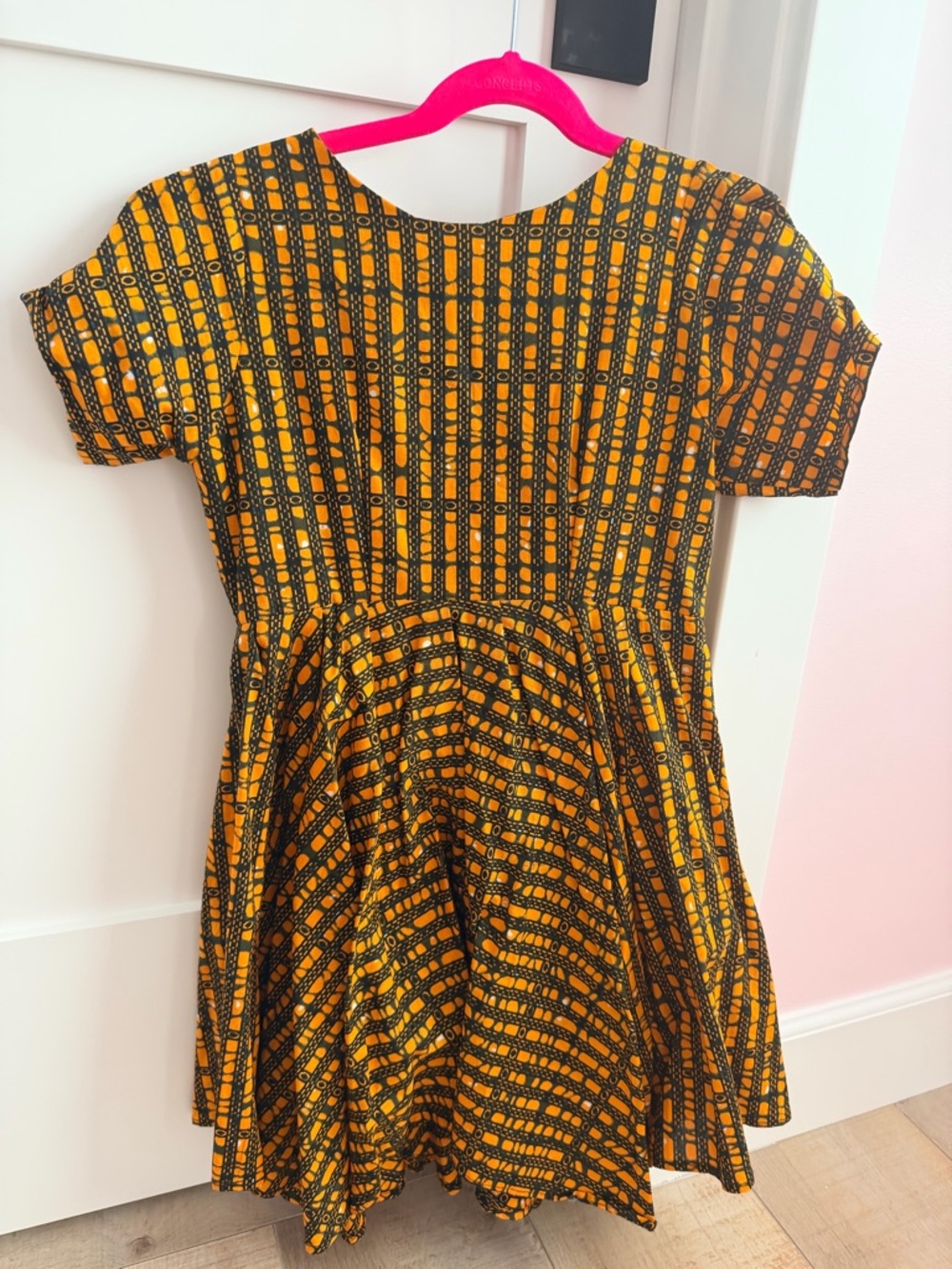 Coquette Couture African Print Fit & Flare Dress Made in Senegal